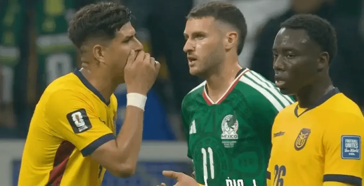 Piero Hincapie becomes second World Cup player to be sent off for covering his mouth