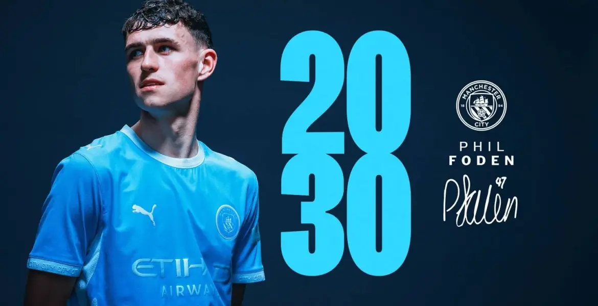 Phil Foden signs new Manchester City contract to 2030 with extra year option - The New York Times